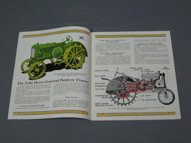 1930 John Deere Lot Tractor Catalog Brochure Letter NR! 4