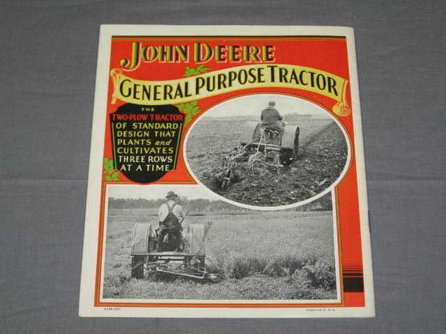 1930 John Deere Lot Tractor Catalog Brochure Letter NR! 5