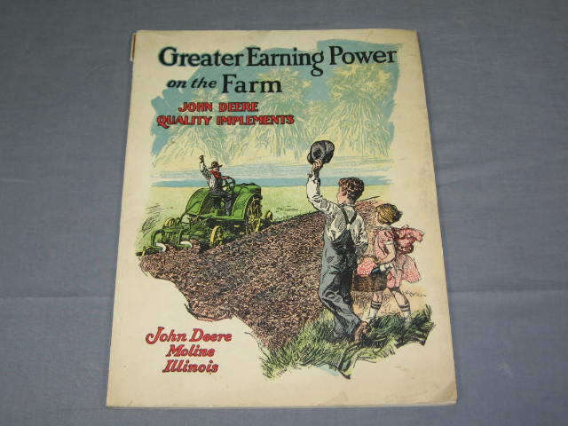 1930 John Deere Lot Tractor Catalog Brochure Letter NR! 7