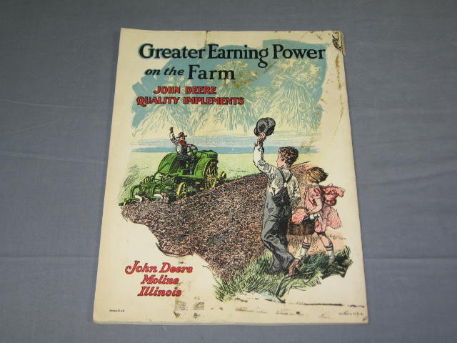 1930 John Deere Lot Tractor Catalog Brochure Letter NR! 9