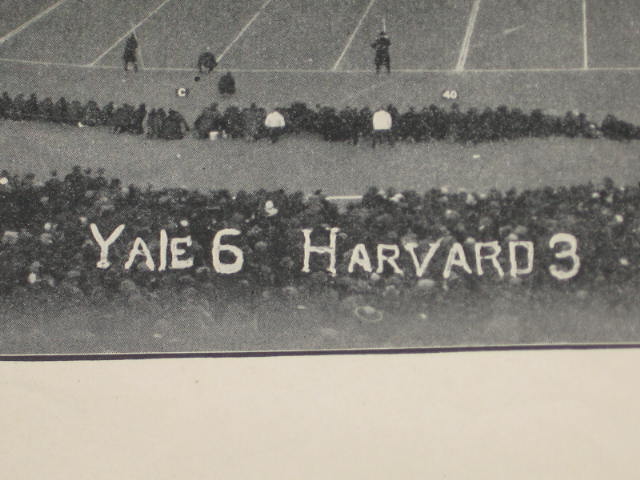 1931 Harvard Yale Football Goal Post Albie Booth + News 8