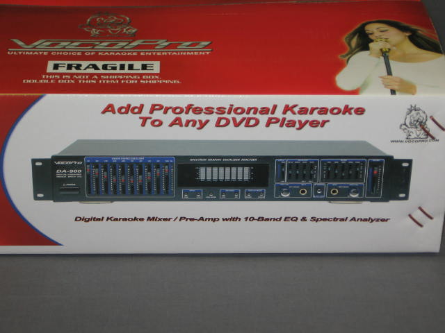 NEW VocoPro DA-900 Digital Karaoke Mixer/Pre-Amp W/ EQ+ 1