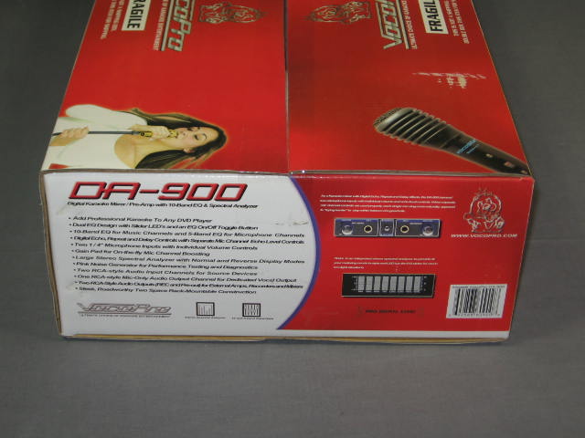 NEW VocoPro DA-900 Digital Karaoke Mixer/Pre-Amp W/ EQ+ 2