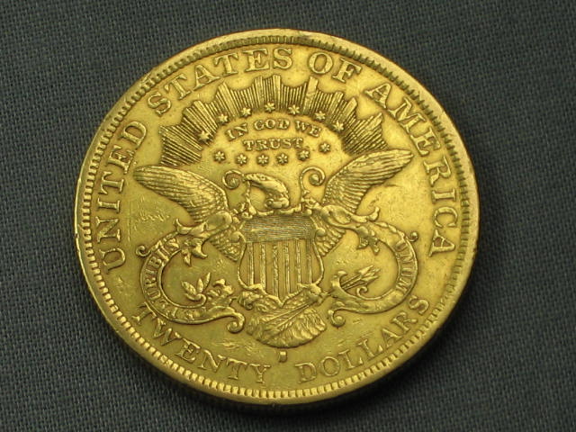 1877-S $20 Liberty Head Double Eagle Gold Coin Piece NR 1