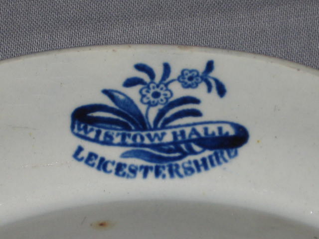 Historical Staffordshire Flow Blue Bowl Wistow Hall NR! 3
