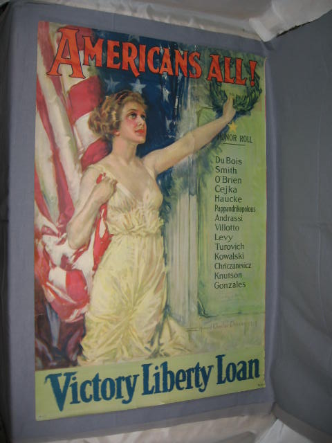 1919 Christy Poster Americans All Victory Liberty Loan