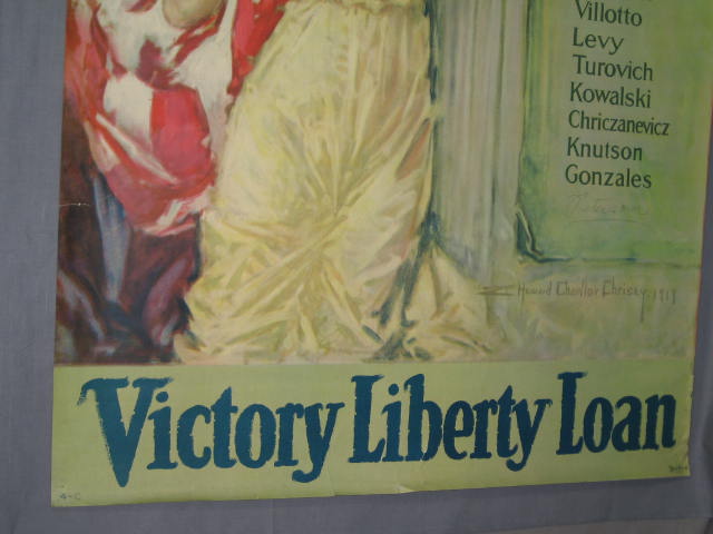 1919 Christy Poster Americans All Victory Liberty Loan 5
