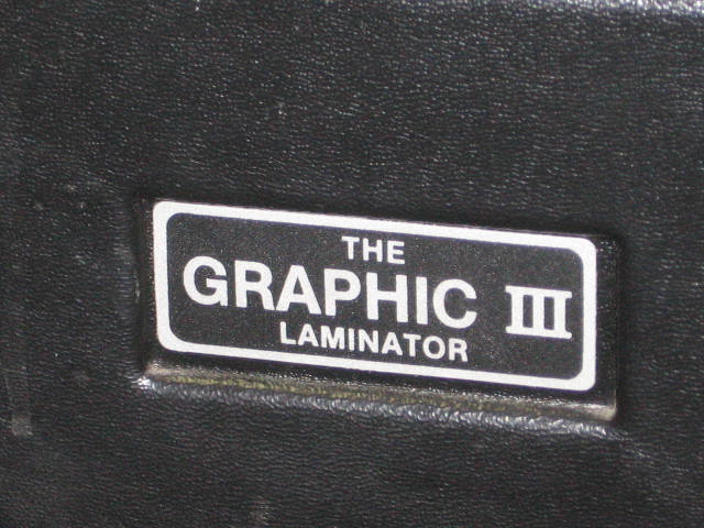 Vtg Graphic III 3 Laminator 25" Laminating Machine NR!! 5