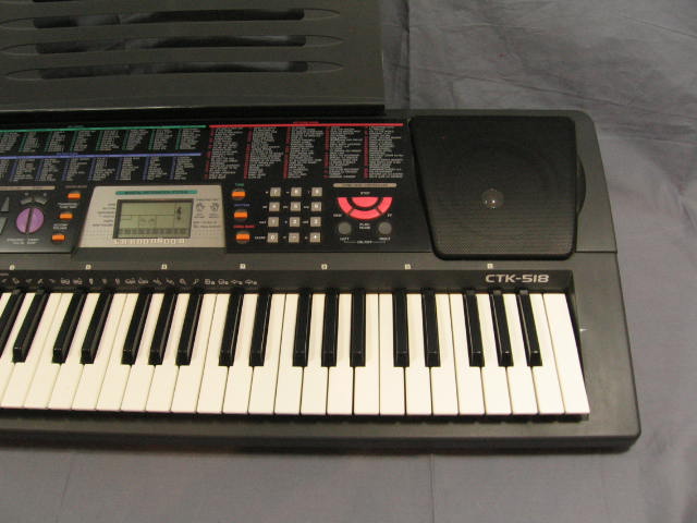 Casio Electronic Midi Keyboard CTK-518 W/ Music Stand 2