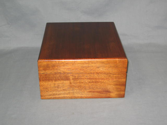 Vtg Dunhill Wooden Wood Humidor Cigar Box Chest Copper 6