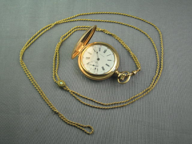 Vtg Antique American Waltham 15J 15 Jewel Pocket Watch