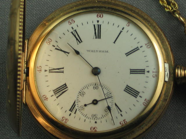 Vtg Antique American Waltham 15J 15 Jewel Pocket Watch 1