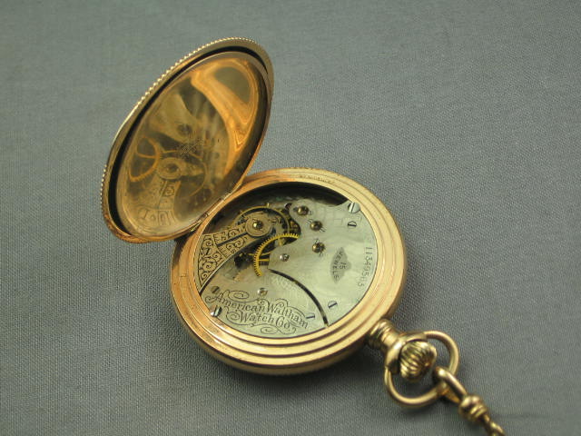 Vtg Antique American Waltham 15J 15 Jewel Pocket Watch 2