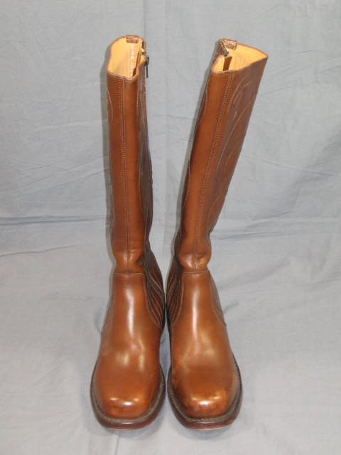 Womens Frye Tall Brown Western Leather Boots Size 10 NR 3