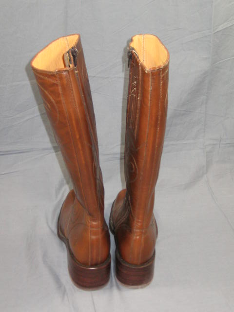 Womens Frye Tall Brown Western Leather Boots Size 10 NR 4