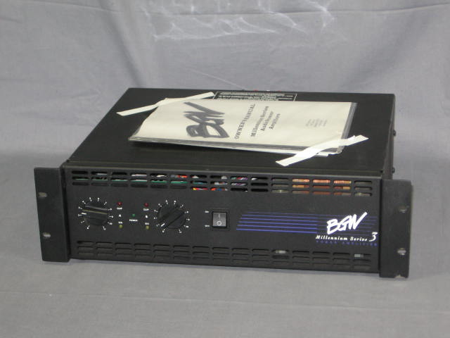 BGW Millennium Series 3 III Audio Power Amplifier Amp