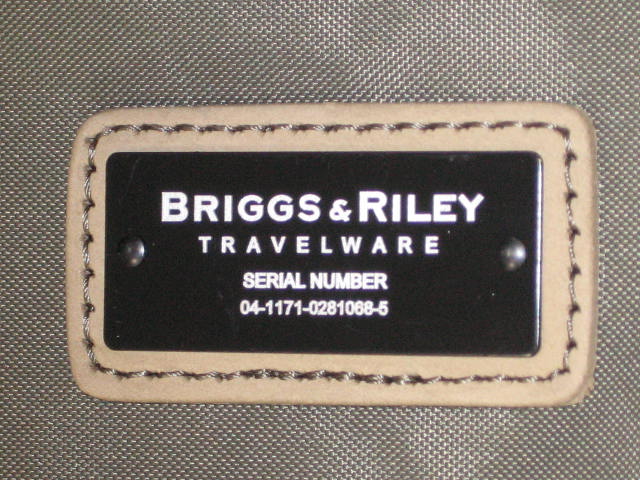 NWT Briggs & Riley Executive Garment Bag New W/ Tags NR 5