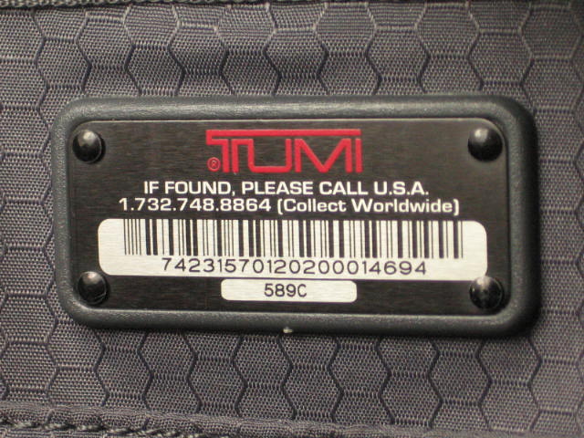 Tumi Computer Messenger Bag Backpack Travel Luggage NR 5