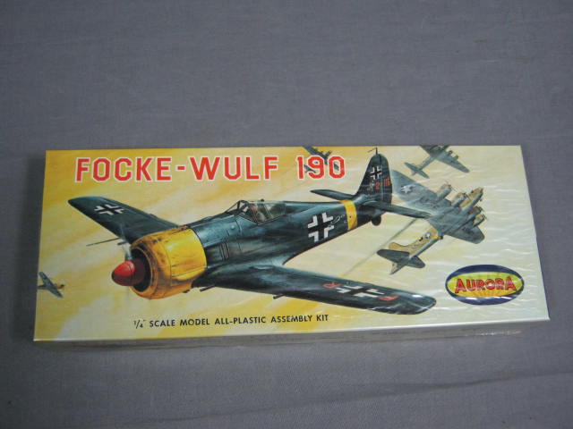 Aurora Focke-Wulf 190 Model Airplane 30-100 1960 NIB NR