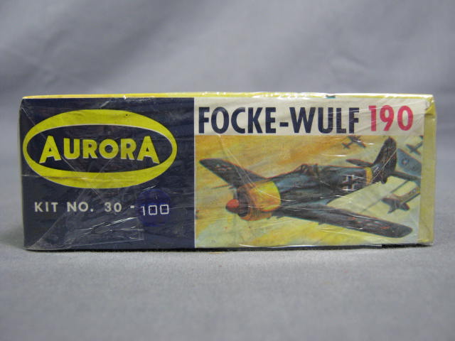Aurora Focke-Wulf 190 Model Airplane 30-100 1960 NIB NR 4
