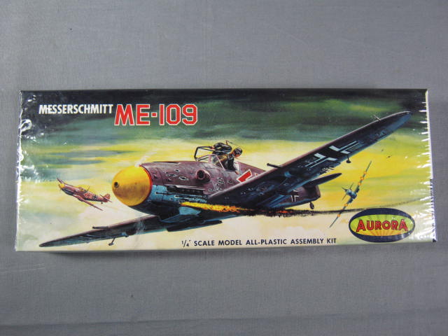 1960 Aurora Messerschmitt ME-109 #55 1/4" Model NIB NR