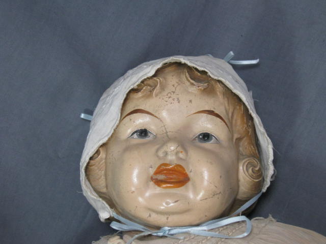 Vtg Antique 31" Elektra Toy Co Composition Doll 1914 NR 1