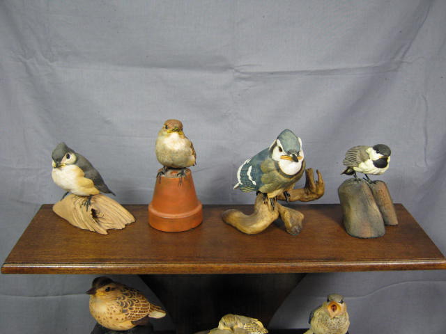 12 Danbury Mint Baby Birds Figurine Set W/ COAs + Rack 1