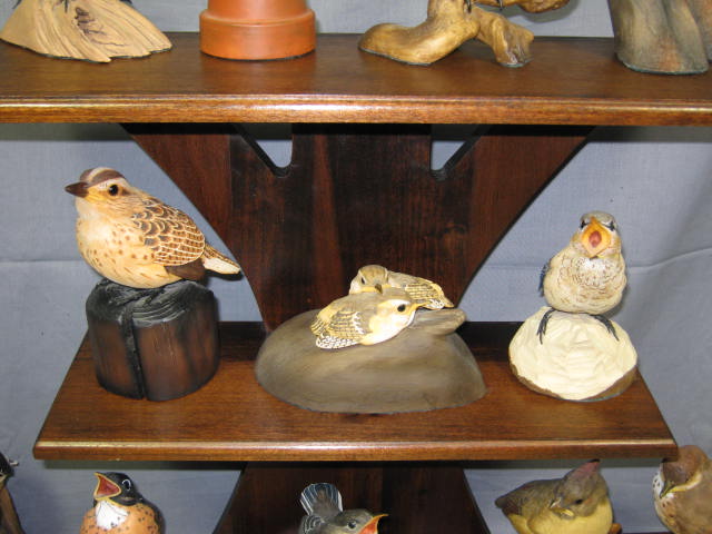 12 Danbury Mint Baby Birds Figurine Set W/ COAs + Rack 2