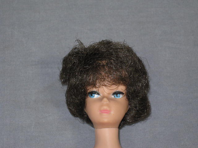 Vtg 1963 Brunette Bubble Cut Barbie Doll W/ Box Clothes 3