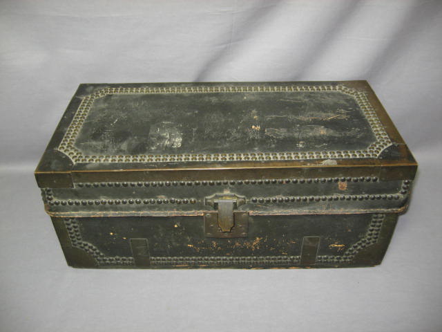 Antique 1700s Clement Clark Moore Wood Box + Sterling 10