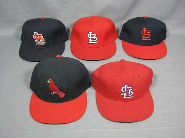 5 Vtg St. Louis Cardinals Baseball Hat Cap Lot 1945-Now