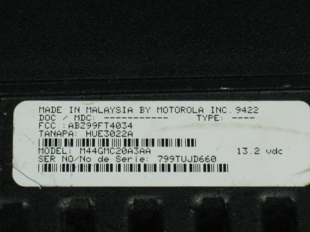 Motorola Radius M120 2-Ch 40W Mobile UHF Radio 460.500 5