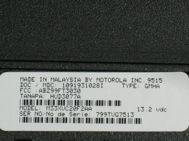 5 Motorola Radius M10 1-Ch 25W VHF Radios 151.505MHz NR 6