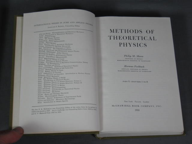 1953 Methods of Theoretical Physics Morse Fishbach I/II 5