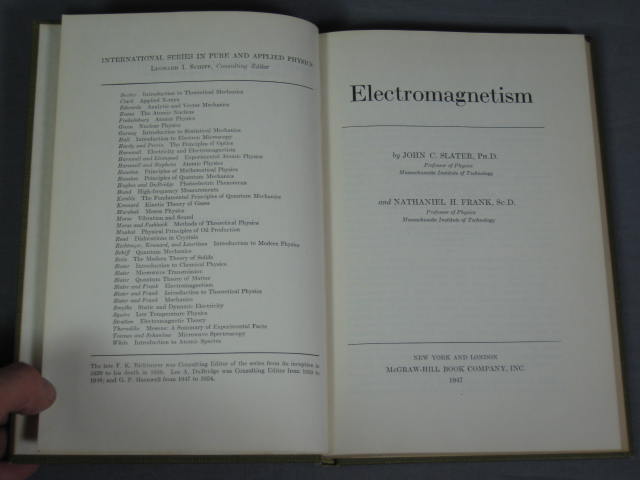 6 Vtg Modern Physics Electromagnetism Book Lot 1st Ed 8