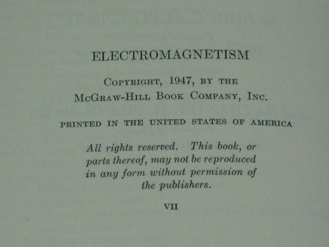 6 Vtg Modern Physics Electromagnetism Book Lot 1st Ed 9