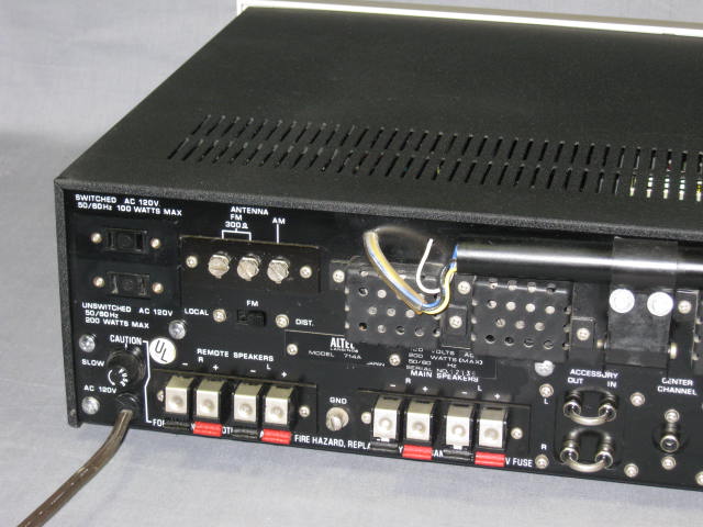 Vtg Altec Lansing Model 714 A 714A Stereo Receiver NR! 6