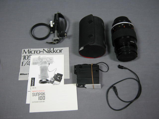 Nikon Micro-Nikkor 105mm f/4 Telephoto Lens Novoflex ++