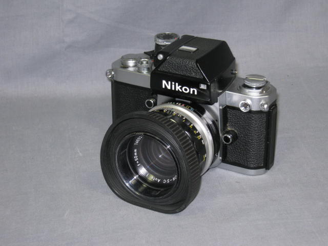Nikon F-2 F2 Photomic SLR Camera DP-1 Finder 50mm Lens+ 2