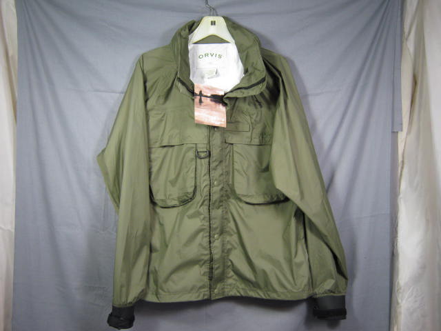 NEW Orvis Clearwater Packable Wading Jacket Coat Lrg NR