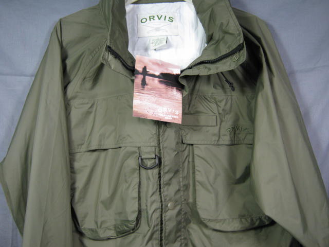 NEW Orvis Clearwater Packable Wading Jacket Coat Lrg NR 1