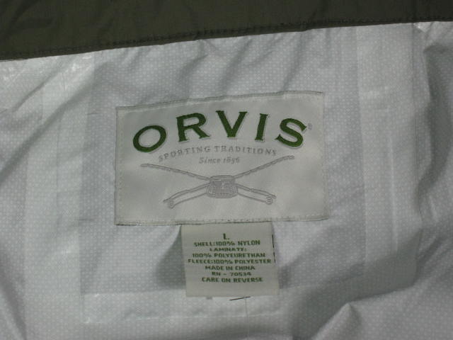 NEW Orvis Clearwater Packable Wading Jacket Coat Lrg NR 3