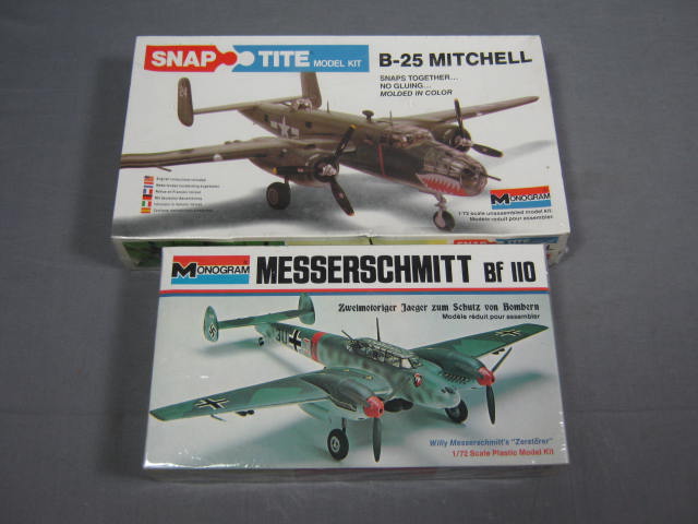 13 Monogram Model Airplanes Plane Kit Collection Lot NR 3