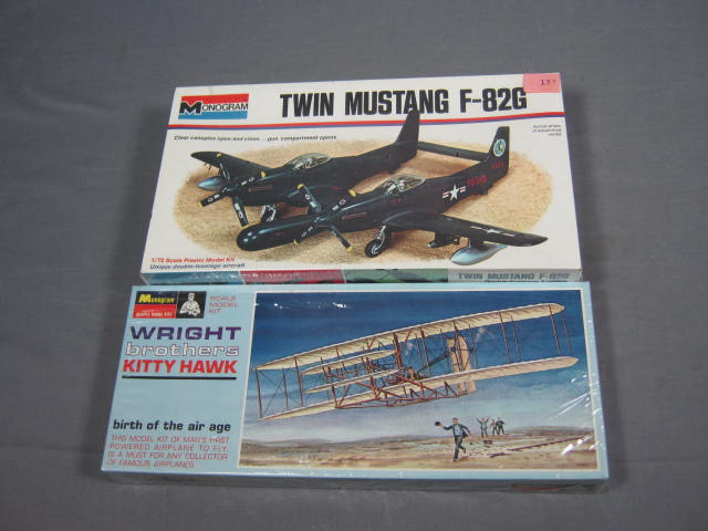13 Monogram Model Airplanes Plane Kit Collection Lot NR 4