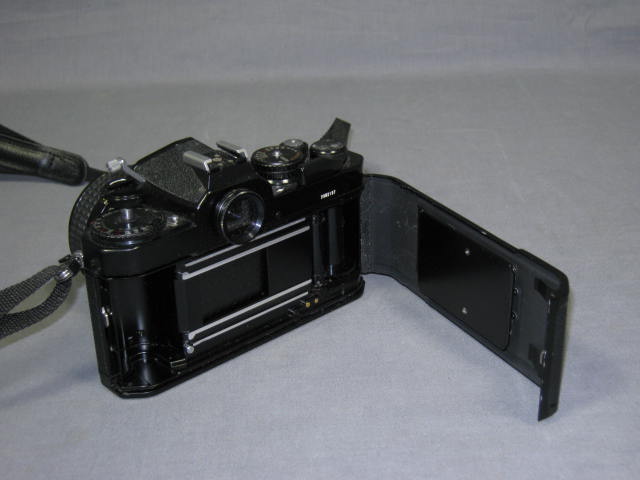 Black Nikon FE2 SLR Camera Body Nikkor 28mm f/3.5 Lens 4