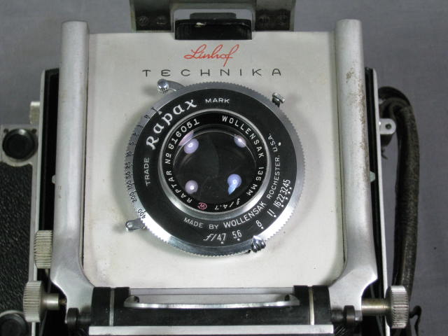 1946 Linhof Technika 3 III 4x5 Camera 90mm 135mm Lens + 2