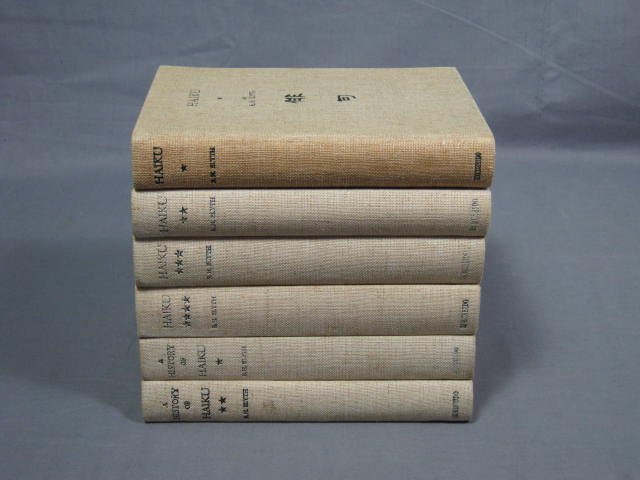6 RH Blyth Japanese Haiku Books Volumes 1 2 3 4 1949 NR 2