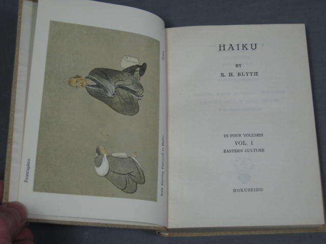 6 RH Blyth Japanese Haiku Books Volumes 1 2 3 4 1949 NR 4