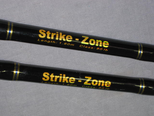 2 Strike Zone 1.8M 80lb Deep Sea Big Game Fishing Rods 3