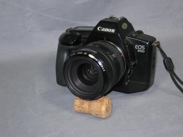 Canon EOS 650 35mm SLR Camera 35-70 75-300mm Zoom Lens 1